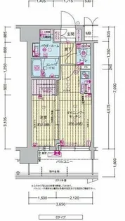 プレサンス東淀川駅前プローシェ【6階】の間取り