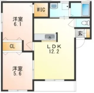 オールウェイズ【1階】の間取り