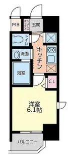 LiveCasa本町【10階】の間取り