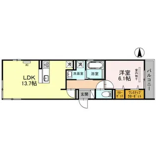 FLAIR・総持寺【2階】の間取り