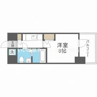 エスリードレジデンス梅田フロント【7階】の間取り