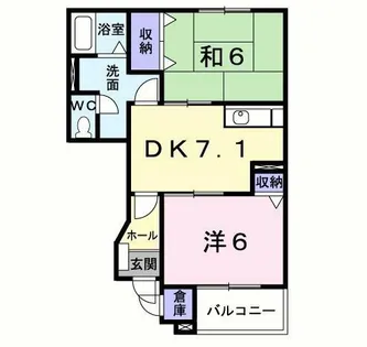 リファインド レジデンス A【1階】の間取り