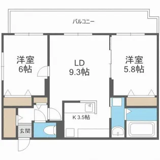 アトラス手稲【4階】の間取り