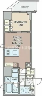 クレストコート堂島【7階】の間取り