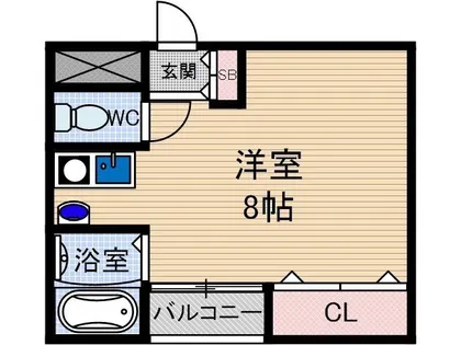 フェリセ富田【2階】の間取り
