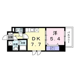 ウィングコート天王寺【5階】の間取り
