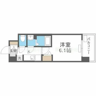 プレサンスOSAKA三国ネオス【5階】の間取り