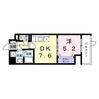 ウィングコート天王寺【1階】の間取り