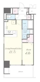 ラヴィベール江坂【4階】の間取り