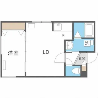 メトロ南平岸駅前【3階】の間取り