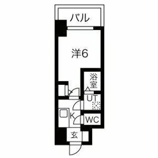エスリード ザ・グラン天六【2階】の間取り