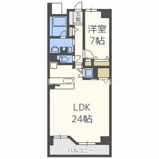 グレンパーク梅田北【13階】の間取り