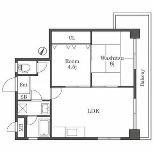 フレマーロ高宮【7階】の間取り