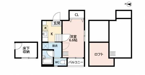 コンフォートベネフィス周船寺4【1階】の間取り