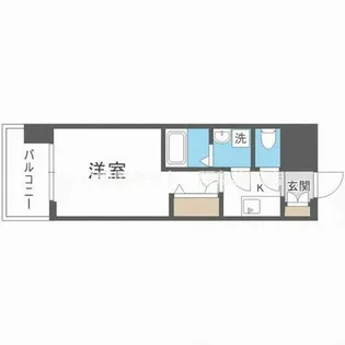 レジュールアッシュ塚本レジデンス【7階】の間取り