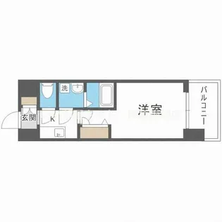 レジュールアッシュ塚本レジデンス【10階】の間取り