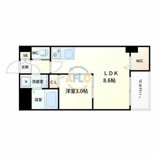 SEST新大阪【5階】の間取り