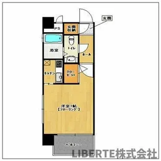 エステートモア祇園【8階】の間取り