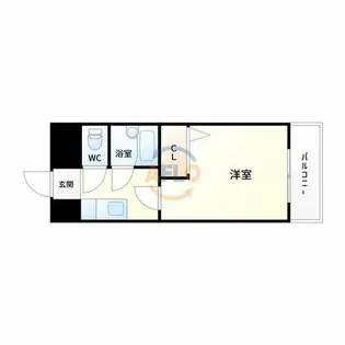 クオーレ十三東【2階】の間取り