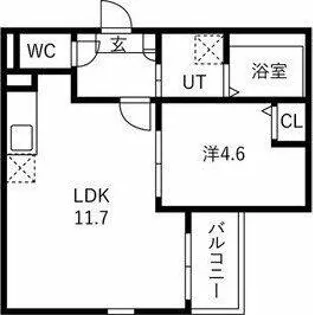 Jack sumiyoshiⅠ【1階】の間取り