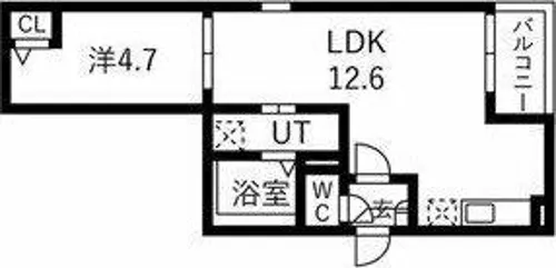 Jack sumiyoshiⅠ【3階】の間取り