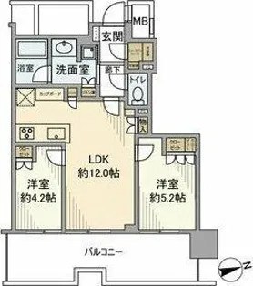 ザ・ファインタワー名古屋今池【1404号室】の間取り