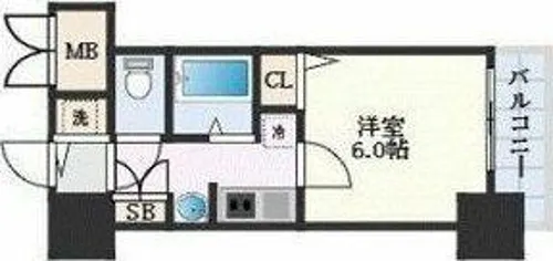 プレサンスNAGOYA桜通ビッグビート【5階】の間取り