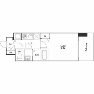 アドバンス新大阪ウエストゲート【2階】の間取り