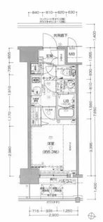 大阪府大阪市都島区東野田町1丁目【マンション】の間取り