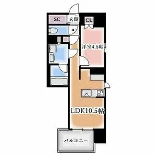 オープンレジデンシア大須FRONT【12階】の間取り