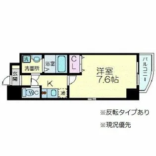 WOB UMEDA【402号室】の間取り