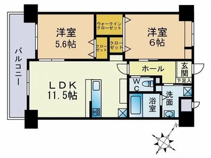 ベルステージ須賀町【2階】の間取り