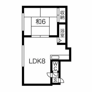 さくら新琴似【2階】の間取り