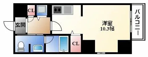 YZ Kimabuli【10階】の間取り