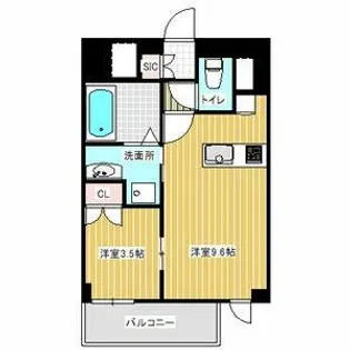 Mステージ矢田南【8階】の間取り