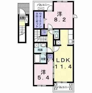 グレイス楠【2階】の間取り