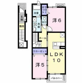 ソレアード【2階】の間取り