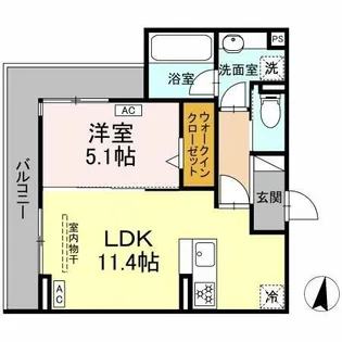 グランディール レオン【2階】の間取り