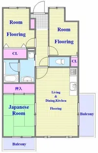 ビラノーブル千代が丘【3階】の間取り