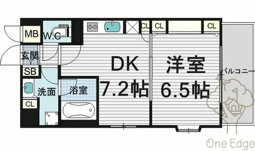 KAISEI梅田【6階】の間取り