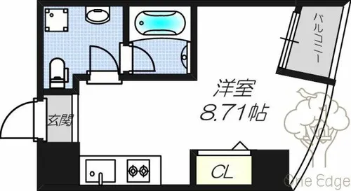 パークフロント北梅田【5階】の間取り