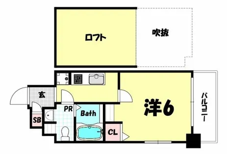 エステムコート神戸・県庁前4グランディオ【5階】の間取り