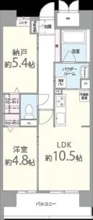 Le・Sel上町台【8階】の間取り