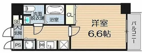 エスライズ東本町【11階】の間取り
