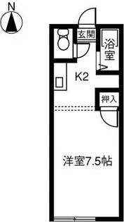 ブルーハイムYS【105号室】の間取り