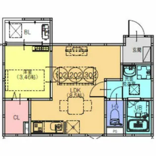 F+style八尾北本町2号館【3階】の間取り