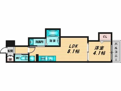 F asecia BONNY【2階】の間取り