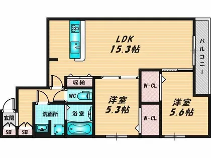 ナサハウス【1階】の間取り