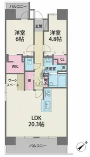 アビターレ駅南【9階】の間取り