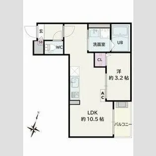 Jack kamishigeharaⅠ【3階】の間取り